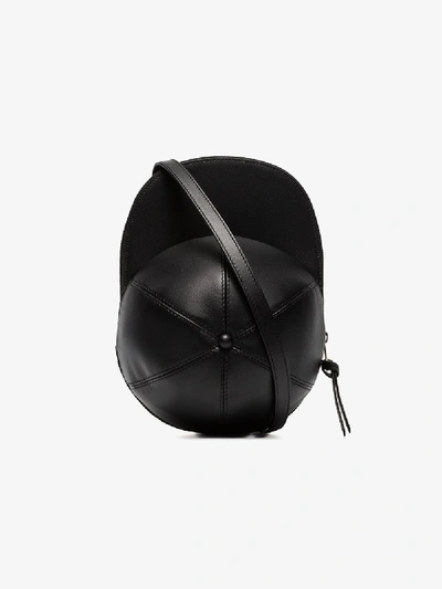 Shop Jw Anderson Black Cap Leather Shoulder Bag