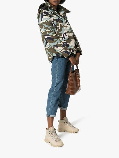 Shop Canada Goose Blakely Hooded Camo Parka In Blue