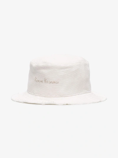 Shop Ruslan Baginskiy White Cotton Bucket Hat