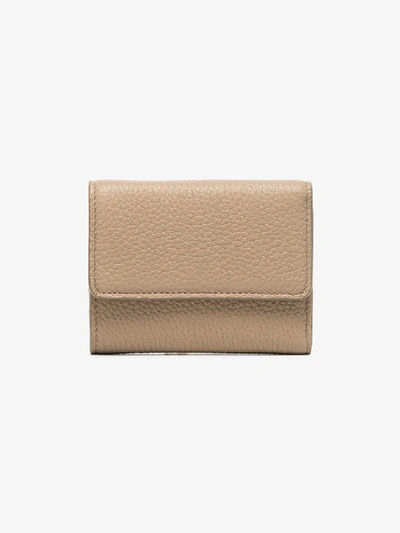 Shop Chloé Grey Padlock Leather Wallet