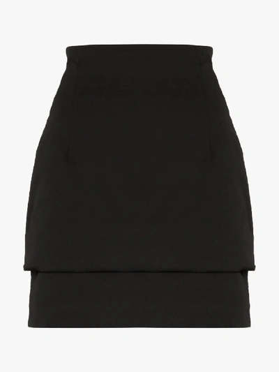 Shop 032c Cosmic Workshop Padded Mini Skirt In Black