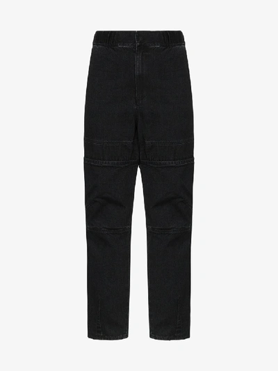 Shop Ambush Taped Straight Leg Jeans In Black