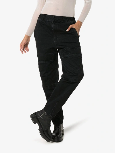 Shop Ambush Taped Straight Leg Jeans In Black