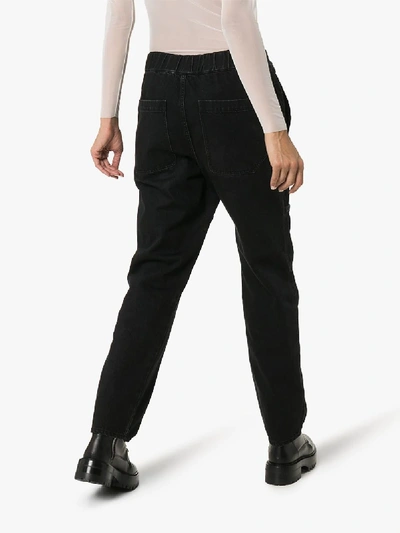 Shop Ambush Taped Straight Leg Jeans In Black