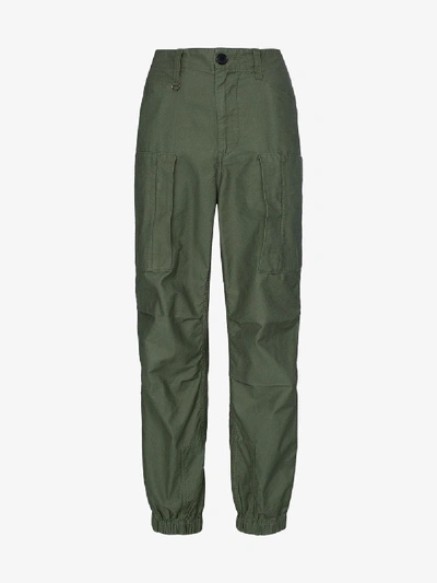 Shop Ambush Flight Cotton Cargo Trousers In Green