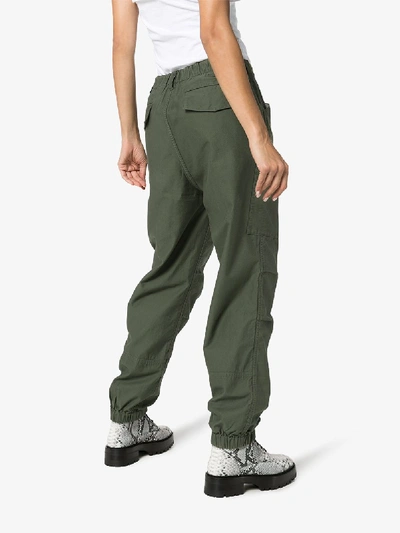 Shop Ambush Flight Cotton Cargo Trousers In Green