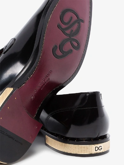 Shop Dolce & Gabbana Black Naples Tassel Loafers