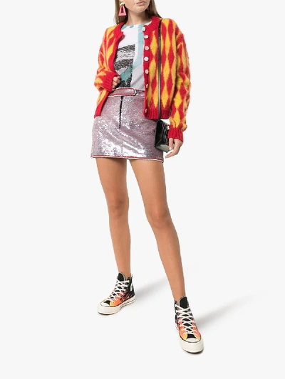 Shop Ashley Williams Sequin Mini Skirt In Multicolour