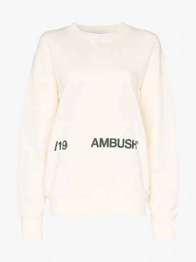 Shop Ambush Graphic Print Jumper In White