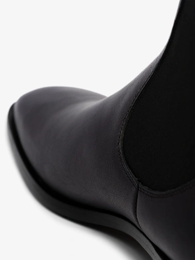 Shop Atp Atelier Vernazza Leather Ankle Boots In Black