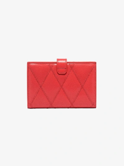 Shop Givenchy Pink Gv3 Bifold Quilted Wallet