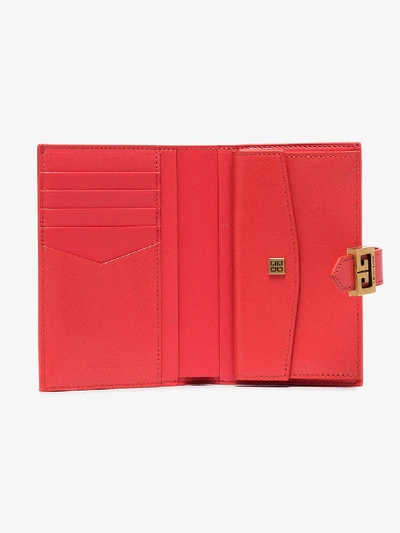 Shop Givenchy Pink Gv3 Bifold Quilted Wallet