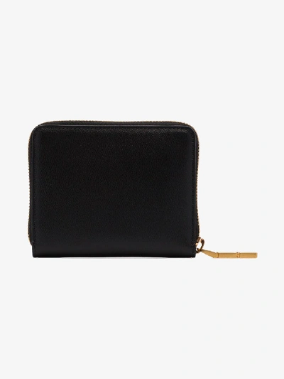 Shop Versace Black Icon Medusa Zip-around Wallet
