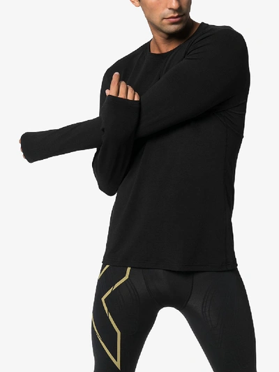 Shop 2xu Black Heat Long Sleeve T-shirt