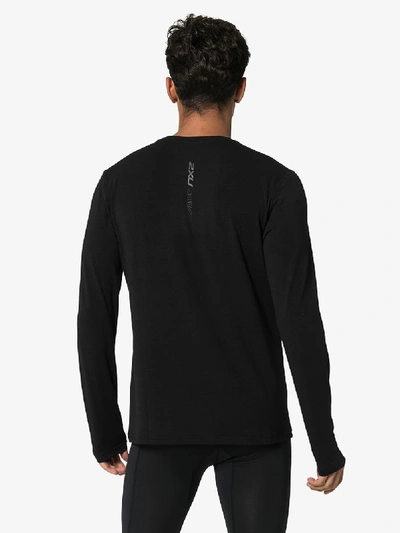 Shop 2xu Black Heat Long Sleeve T-shirt