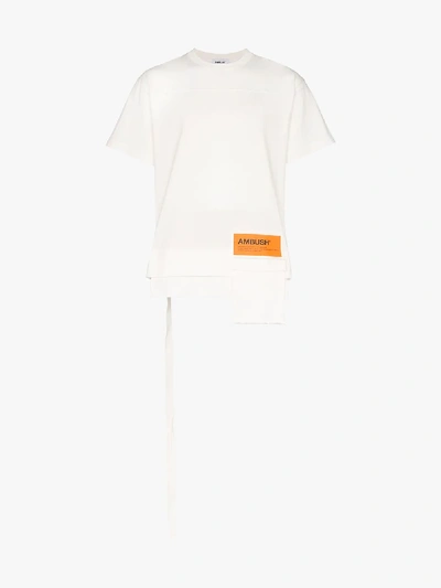 Shop Ambush Pocket Detail Cotton T-shirt In White
