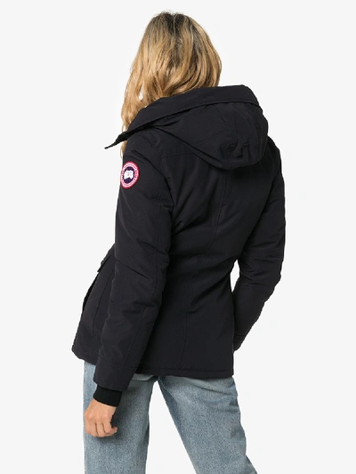 Shop Canada Goose Rideau Hooded Parka In Blue