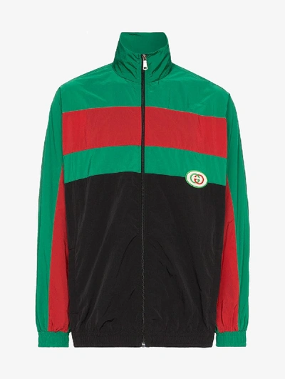Shop Gucci Zip-up Sports Jacket In Black