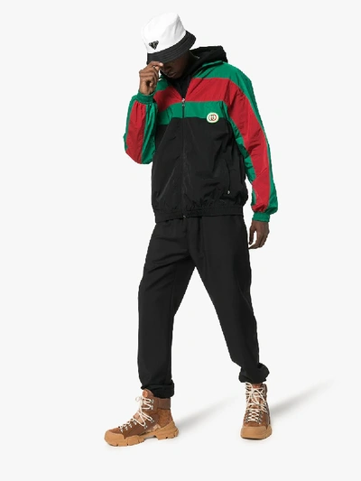 Shop Gucci Zip-up Sports Jacket In Black