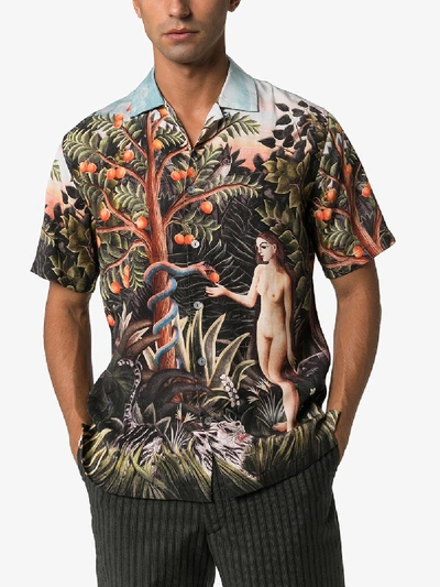 Shop Endless Joy Garden Of Eden Print Shirt In Multicolour