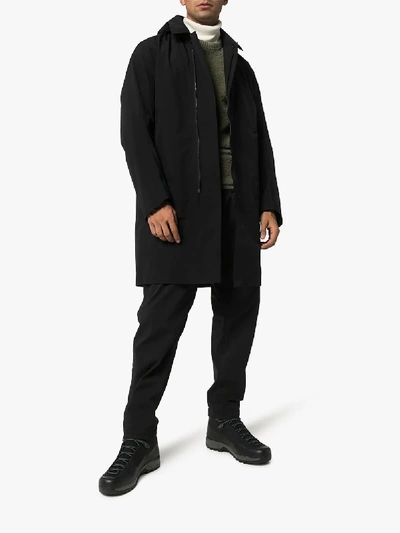 Shop Arc'teryx Veilance Partition Ac Hooded Coat In Black