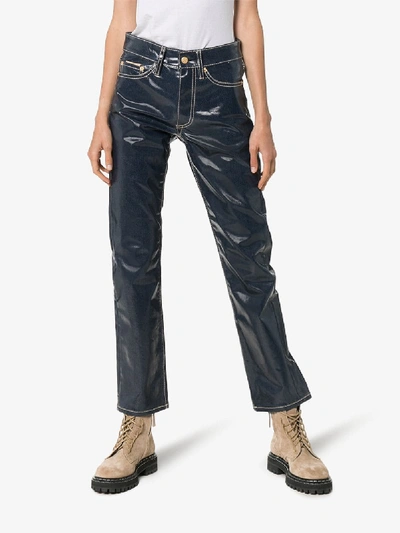 Shop Eytys Cypress Wet Stone Wash Jeans In Blue