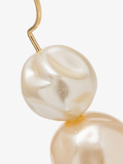 Shop Beaufille Yellow Gold-plated Pearl Drop Earrings