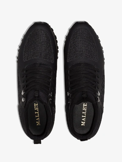 Shop Mallet Footwear Black Diver Low Top Sneakers