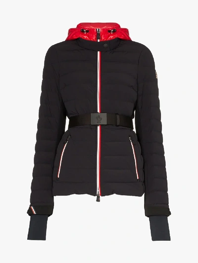 Shop Moncler Grenoble Bruche Belted Ski Jacket In Black