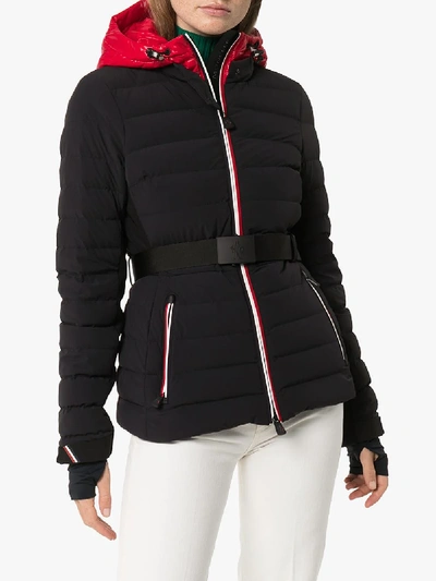 Shop Moncler Grenoble Bruche Belted Ski Jacket In Black