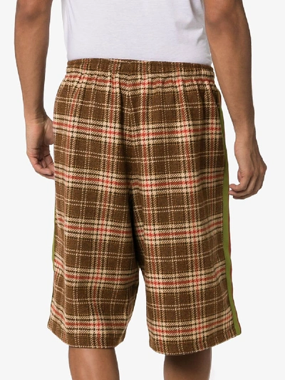 Shop Gucci Oversized Tartan Shorts In 2018 Multi