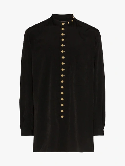 Shop Yohji Yamamoto Button-up Shirt In Black