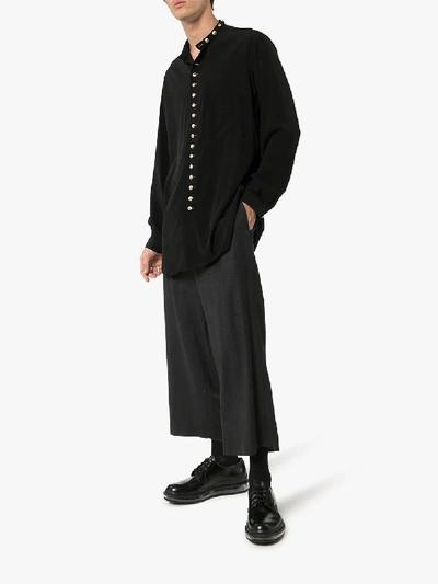 Shop Yohji Yamamoto Button-up Shirt In Black