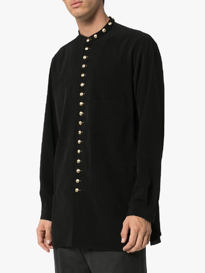 Shop Yohji Yamamoto Button-up Shirt In Black