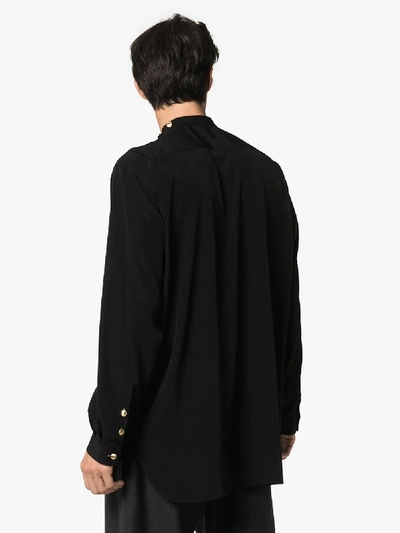 Shop Yohji Yamamoto Button-up Shirt In Black