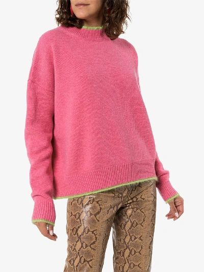 Shop Marni Oversized Sweatshirt In Pink