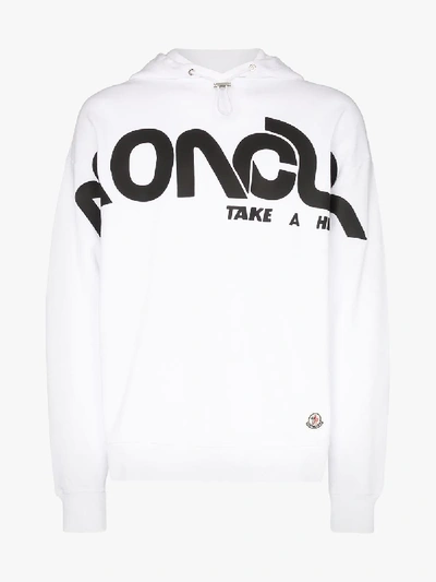 Shop Moncler Genius 2 Moncler 1952 Take A Hike Print Hoodie In White