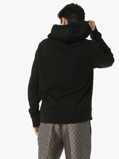 Shop Gucci Hoodie Mit Gg-motiv In Black