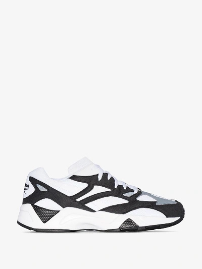 Shop Reebok White And Black Aztrek 96 Sneakers