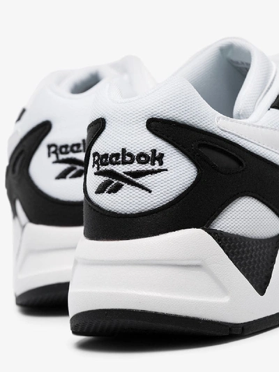 Shop Reebok White And Black Aztrek 96 Sneakers