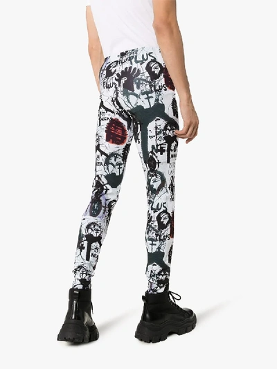 Shop Comme Des Garçons Homme Deux Comme Des Garçons Homme Plus Multi Print Leggings In Black