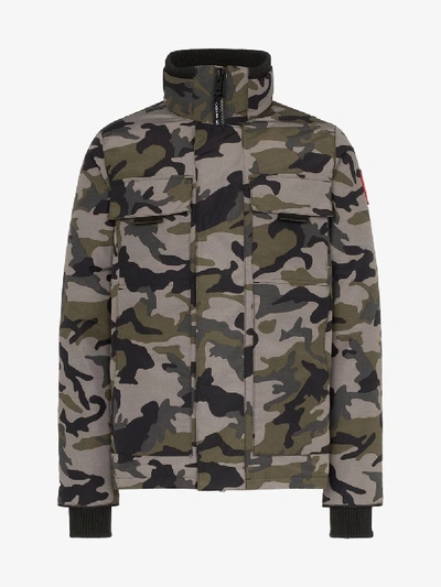 Shop Canada Goose Forester Padded Camouflage Jacket In Grey