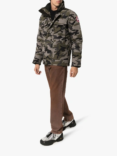 Shop Canada Goose Forester Padded Camouflage Jacket In Grey