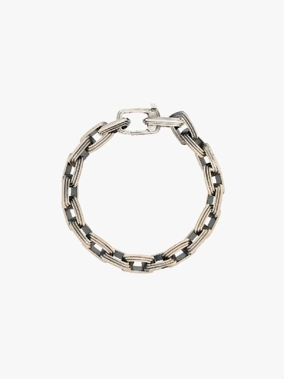 Shop M. Cohen Sterling Silver Equinx Chain Bracelet In Metallic