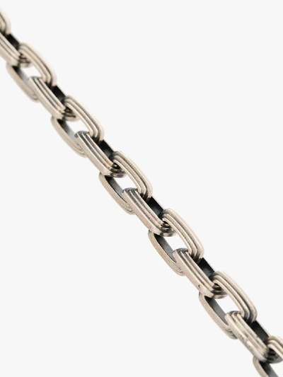 Shop M Cohen M. Cohen Sterling Silver Equinx Chain Bracelet In Metallic
