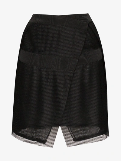 Shop 032c Cosmic Workshop Plissé Pleated Mini Skirt In Black