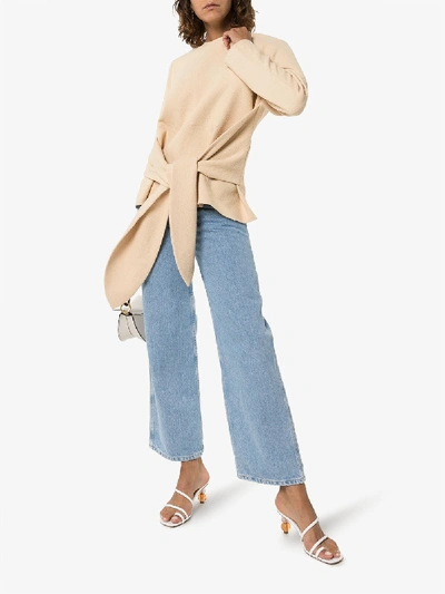 Shop Deitas Vera Tie Waist Top In Neutrals