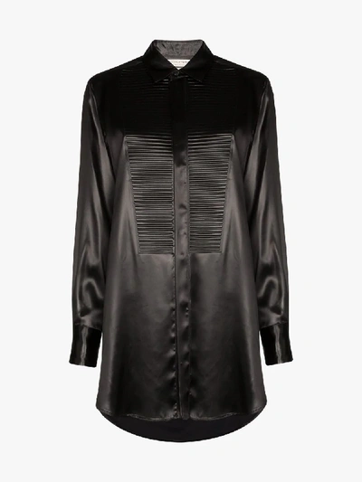 Shop Bottega Veneta Bib Panel Shirt In Black