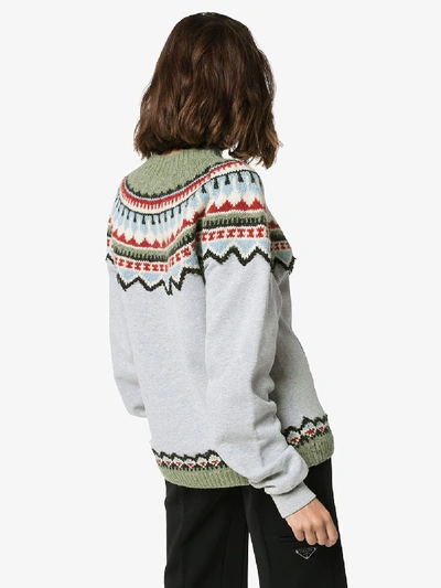 Shop Rentrayage The Outlaw King Fair Isle Sweater In Multicolour