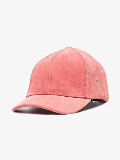 Shop Nick Fouquet Pink Brushed Suede Clip Cap